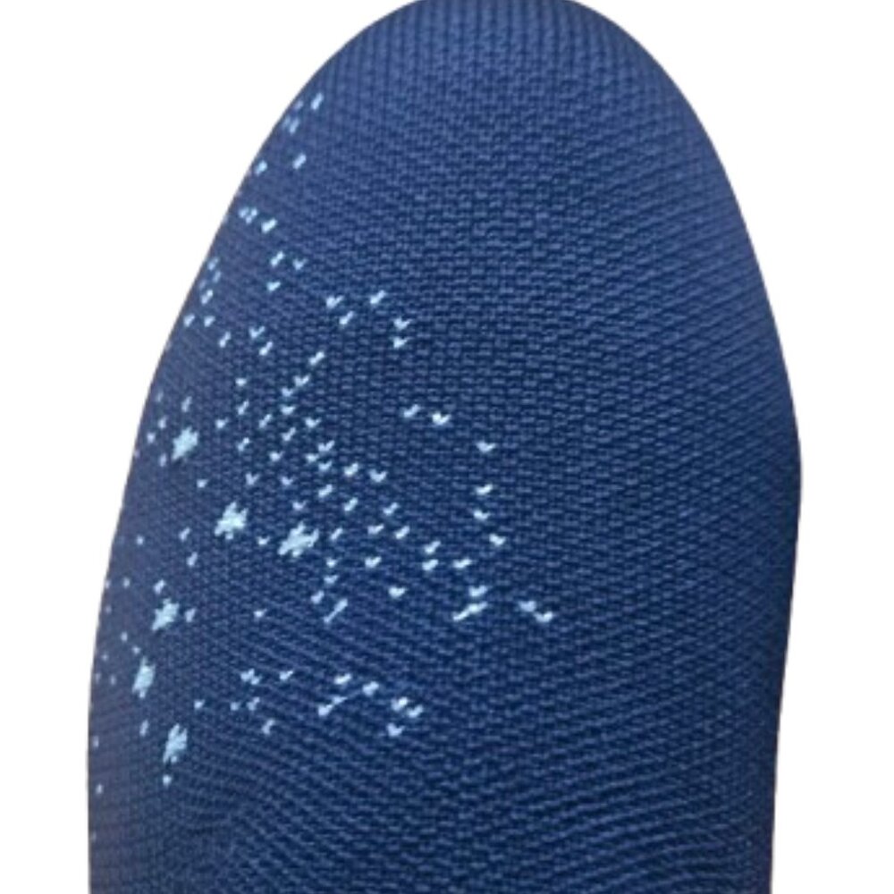 Rothy's The Loafer Pisces Zodiac Navy Silver Metallic Knit Flats Size 7 Rare HTF - Picture 3 of 10